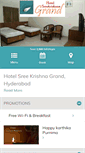 Mobile Screenshot of hotelsreekrishnagrand.com