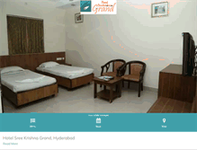 Tablet Screenshot of hotelsreekrishnagrand.com
